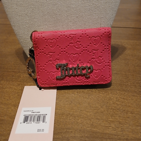 Juicy Couture Pink Card Holder - Picture 1 of 6